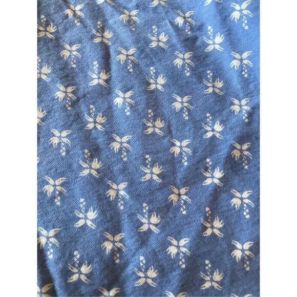 Ralph Lauren Button Down Short Sleeve Floral Shirt Sz 3XLT Blue White - Picture 7 of 8